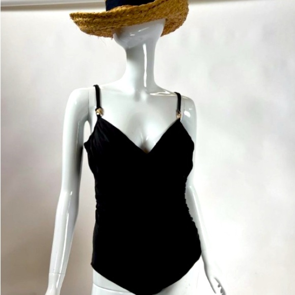MiracleSuit Vintage One pc Swimsuit  L Black   Shapewear